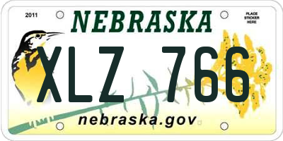 NE license plate XLZ766