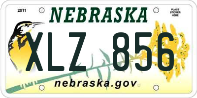 NE license plate XLZ856