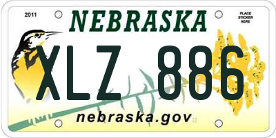 NE license plate XLZ886