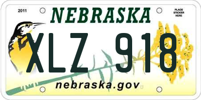 NE license plate XLZ918