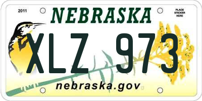 NE license plate XLZ973