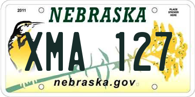 NE license plate XMA127