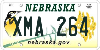 NE license plate XMA264