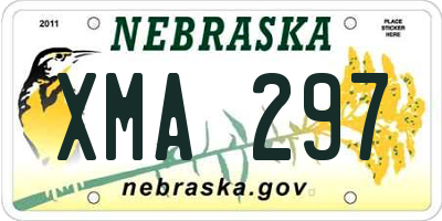 NE license plate XMA297