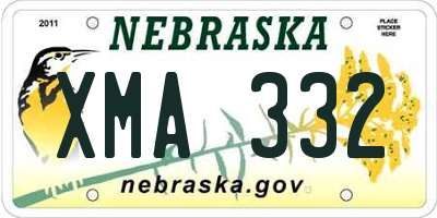 NE license plate XMA332