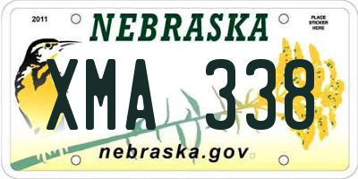 NE license plate XMA338