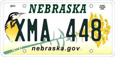 NE license plate XMA448