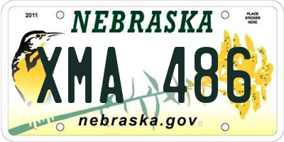 NE license plate XMA486