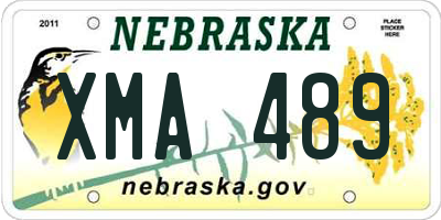 NE license plate XMA489