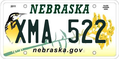 NE license plate XMA522