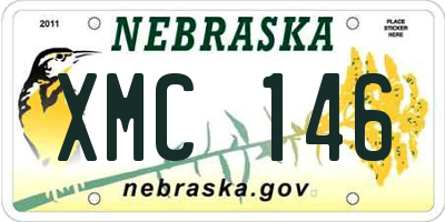 NE license plate XMC146