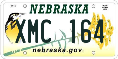 NE license plate XMC164