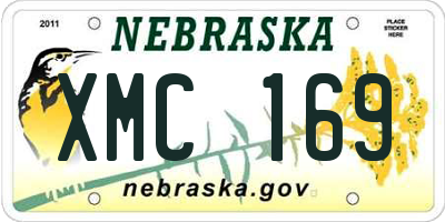 NE license plate XMC169