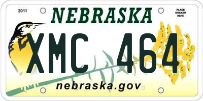 NE license plate XMC464