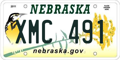 NE license plate XMC491