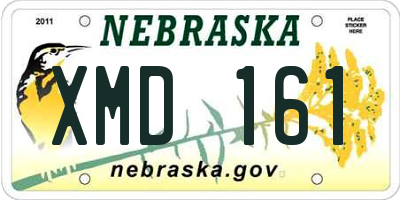 NE license plate XMD161