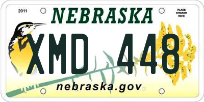 NE license plate XMD448