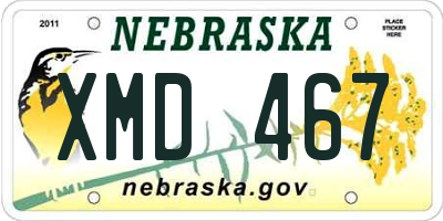 NE license plate XMD467