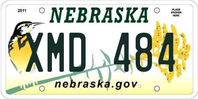 NE license plate XMD484