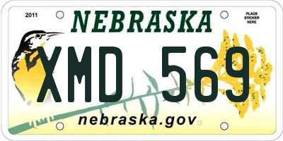 NE license plate XMD569