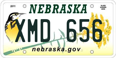 NE license plate XMD656