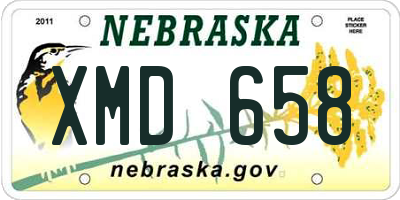 NE license plate XMD658