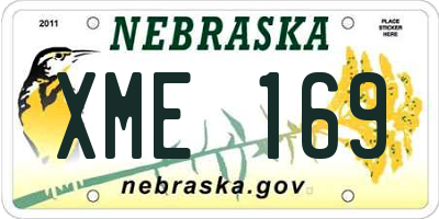 NE license plate XME169
