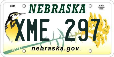 NE license plate XME297