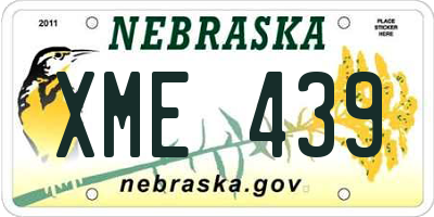 NE license plate XME439