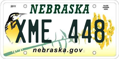 NE license plate XME448