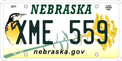 NE license plate XME559