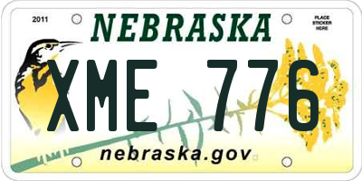 NE license plate XME776