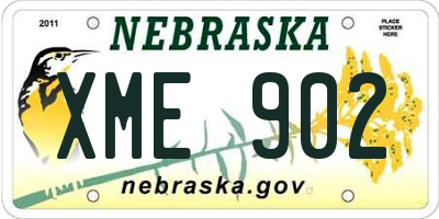 NE license plate XME902