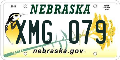 NE license plate XMG079