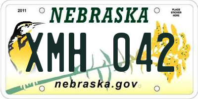 NE license plate XMH042
