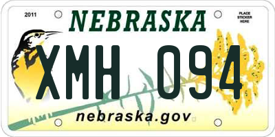 NE license plate XMH094