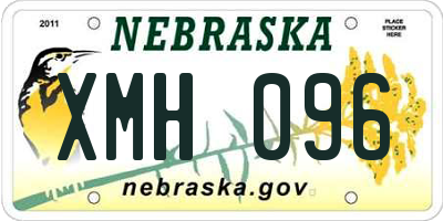 NE license plate XMH096