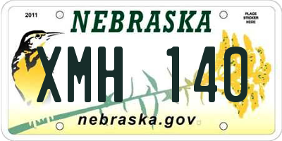 NE license plate XMH140