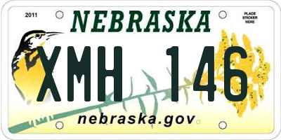 NE license plate XMH146