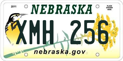NE license plate XMH256