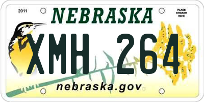 NE license plate XMH264