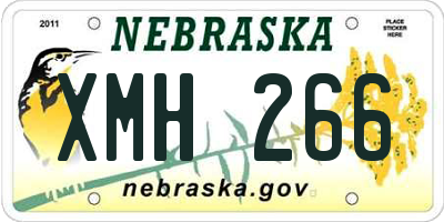 NE license plate XMH266