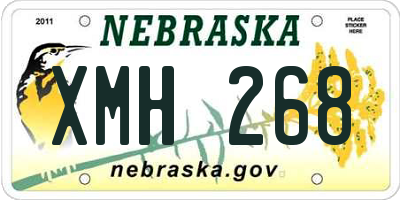 NE license plate XMH268