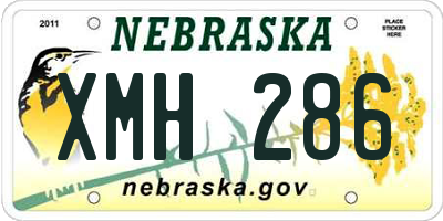 NE license plate XMH286