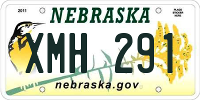 NE license plate XMH291
