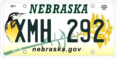 NE license plate XMH292