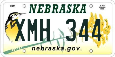 NE license plate XMH344