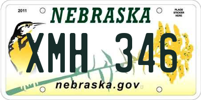 NE license plate XMH346