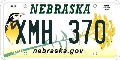 NE license plate XMH370