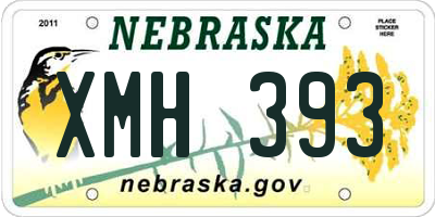 NE license plate XMH393